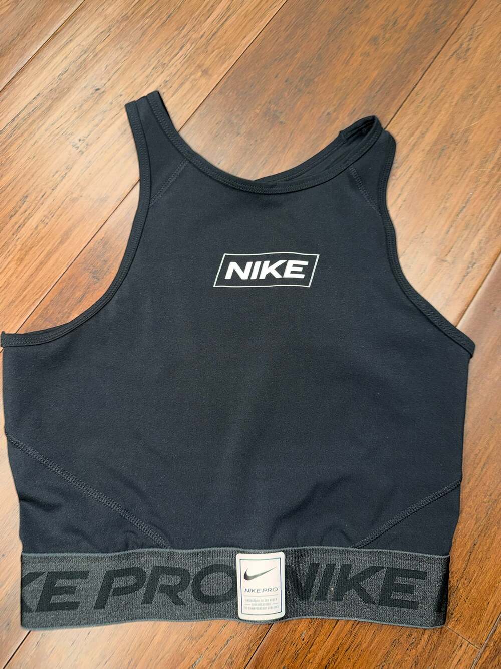 Nike Pro Dri-FIT Women's Graphic Crop Tank Top S Small